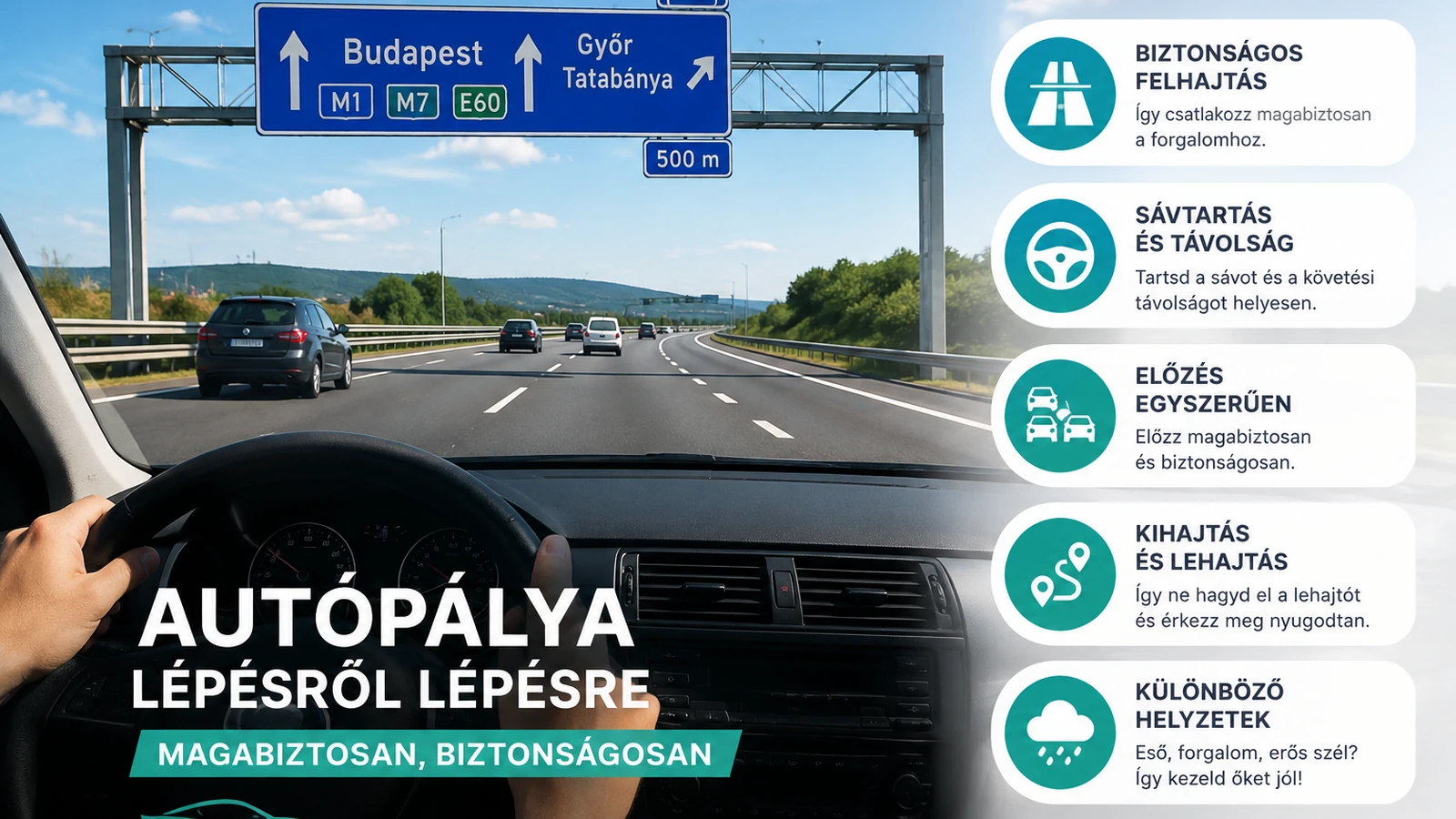 Autópálya lépésről lépésre