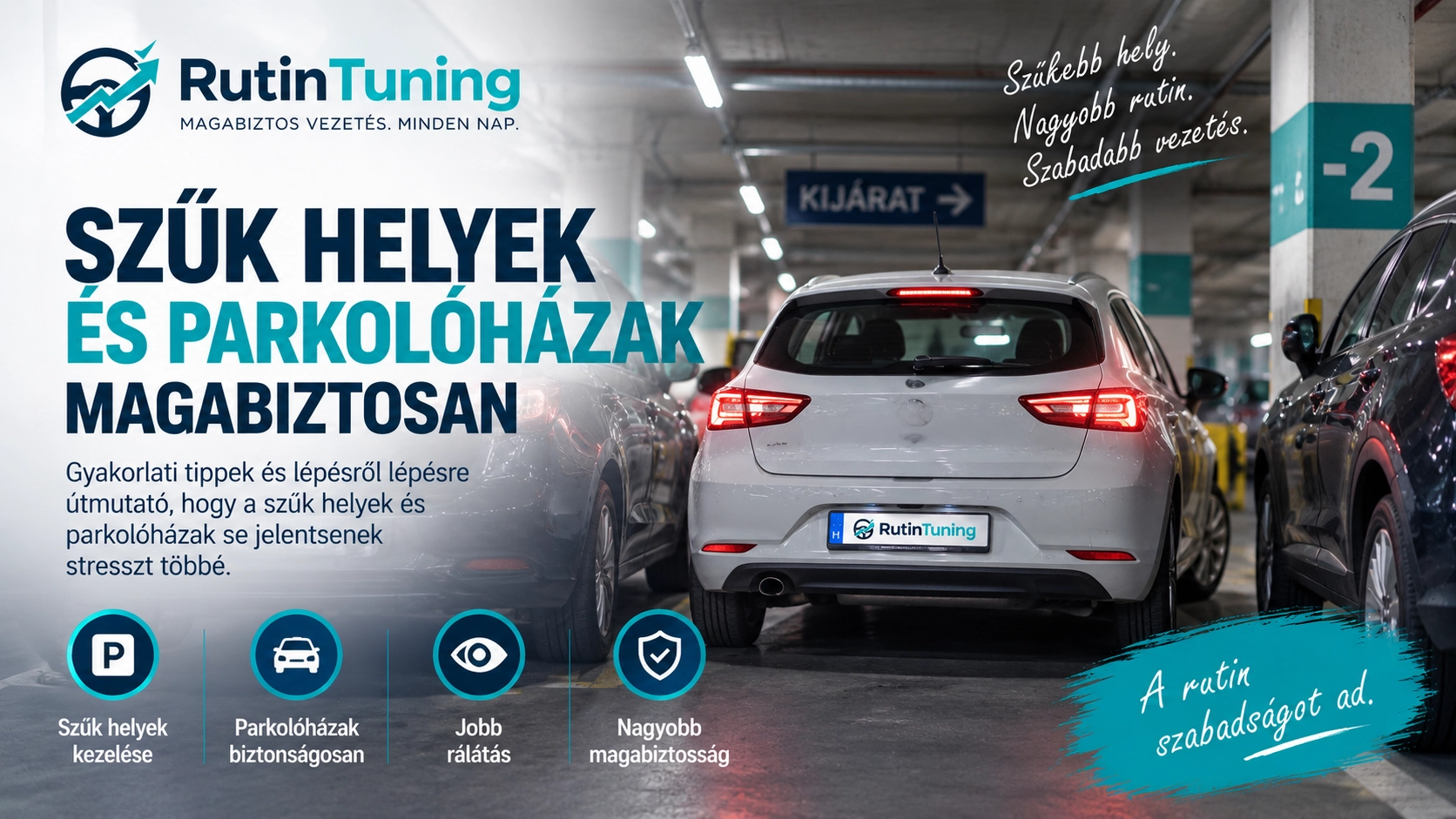 Szűk helyek és parkolóházak magabiztosan